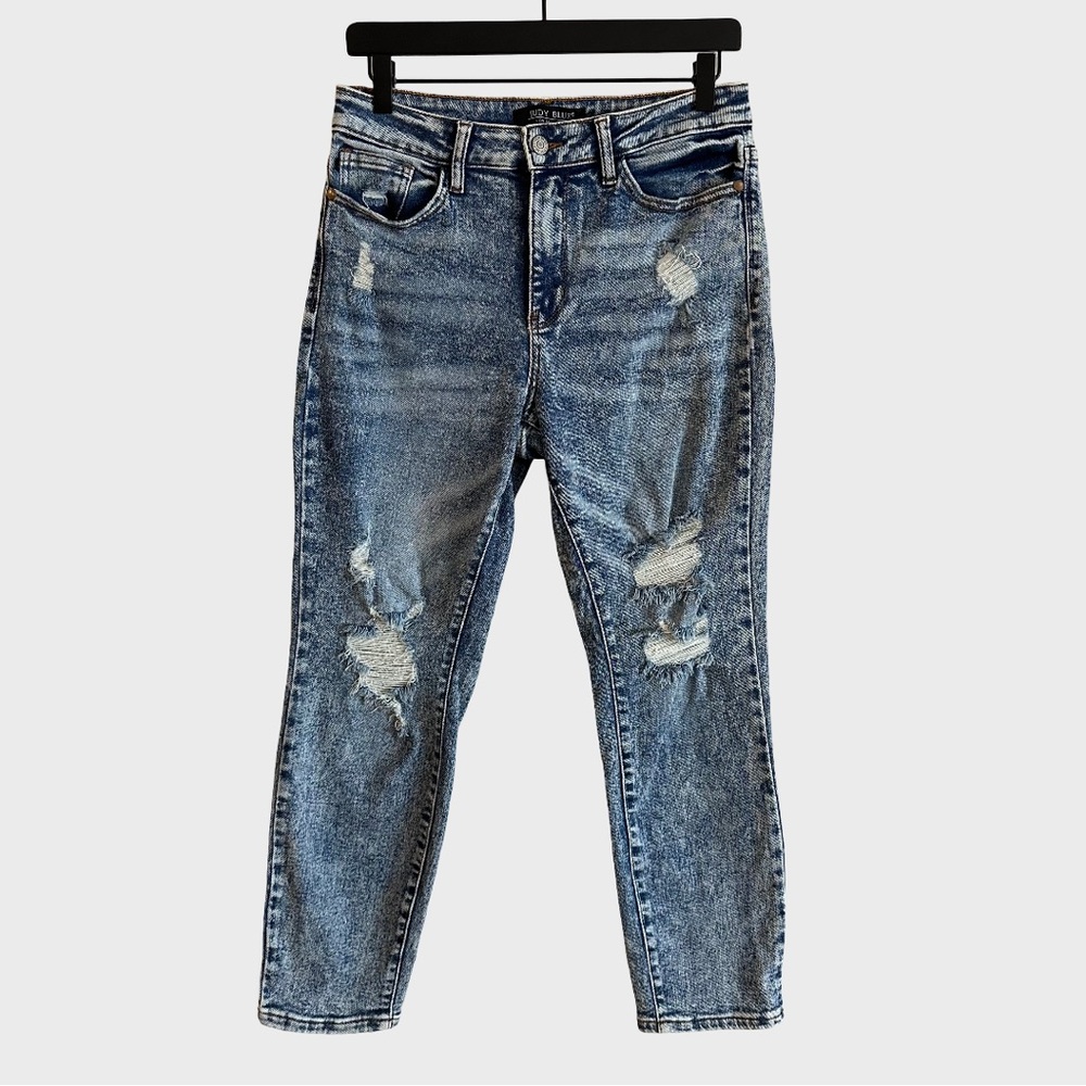 Judy Blue Acid High Rise Boyfriend Distressed Jeans JB88281 5 27
